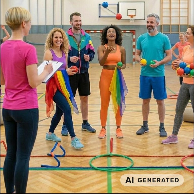 Life Kinetik® – spielerisches Training für Körper und Gehirn Trainingsmaterial für Life Kinetik® mit Gehirn-Kuscheltier und verschiedenen Übungsgegenständen